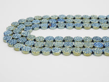 Load image into Gallery viewer, Natural Green Color Druzy Style Hematite Beads,SKU#S103