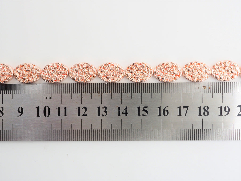 DRUZY Style Natural Light Rose Gold Hematite, 10x14mm, S105