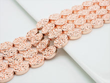 Load image into Gallery viewer, DRUZY Style Natural Light Rose Gold Hematite, 10x14mm, S105