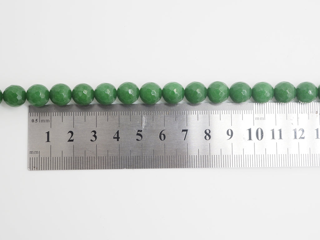 Natural Faceted Emerald Jade beads, 15.5"full strand, sku# U257c