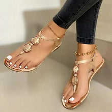 Load image into Gallery viewer, Flat Sandals – Buckle Strap Summer Beach Shoes