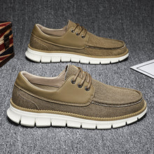 Load image into Gallery viewer, Men's Breathable Canvas Casual Shoes - Lightweight Lace-Up Sneakers for Everyday Wear
