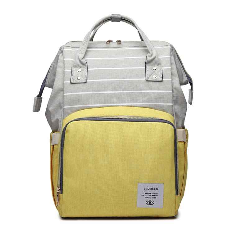 Maternity Diaper Backpack - Large Capacity Waterproof Oxford Nappy Bag with Anti-Theft Pocket & Stroller Straps