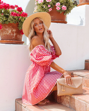 Load image into Gallery viewer, Women Summer Vacation New National Flounced Floral Dress Bohemian Suspender Babydoll Dress