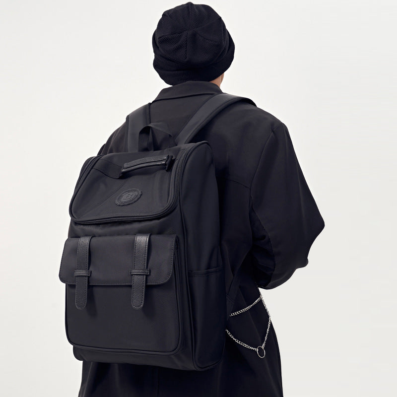 Men's Large Capacity Waterproof Travel Laptop Backpack – Nylon Business & Outdoor Bag