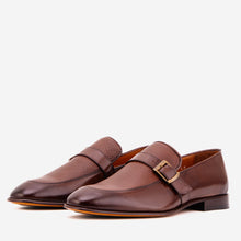 Load image into Gallery viewer, The Marquez Tan Baby Buffalo &amp; Deer Leather Loafer Men Shoe