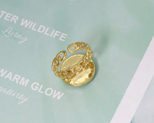 Load image into Gallery viewer, Enamel Lion Head Adjustable Ring, Sku#X297