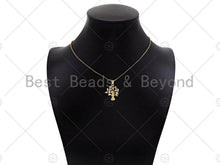 Load image into Gallery viewer, Enamel Evil Eye On Life Tree Shape Pendant, 18K Dainty Gold Charm, Necklace Bracelet Charm Pendant,19x22mm,Sku#JL32