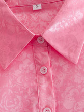 Load image into Gallery viewer, Autumn Women Clothing Surface Jacquard Waist Lace up Office Shirt