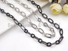 Load image into Gallery viewer, 7x13mm Chain by Yard - Oval Link Chain for Necklace, Paper Clip Chain for Necklace Bracelet Anklet, sku# E516