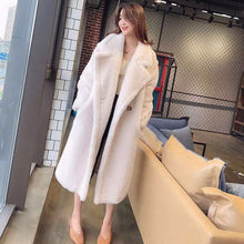 Load image into Gallery viewer, Womens Long Cashmere-Like Coat