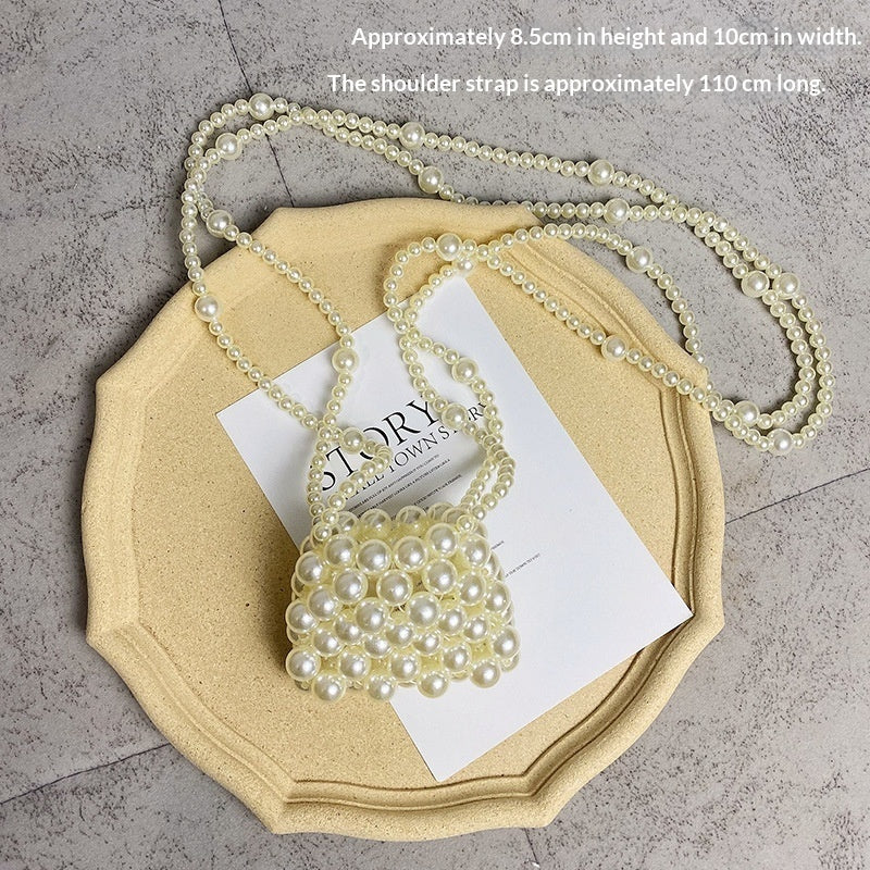 Handwoven Pearl Crossbody Bag