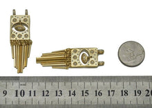 Load image into Gallery viewer, Gold CZ Evil Eye On Rectangle Charm, Sku#JL123