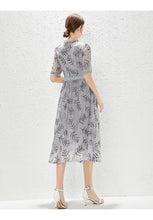 Load image into Gallery viewer, New Grey Gauze Sequin Dress Fashion Lady Temperament Elegant Dress