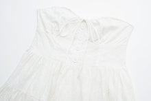 Load image into Gallery viewer, Pure Dignified White Dress Summer Lady Square Collar Mid Length Dress Women