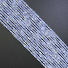Load image into Gallery viewer, 3x4mm Blue Lace Agate Rondelle Faceted Beads, Sku#U1940