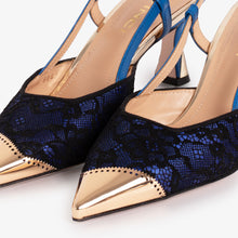 Load image into Gallery viewer, The Bali Sax Blue Leather Slingback Women Sandal