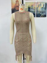 Load image into Gallery viewer, Spring Summer Dress Tassel Hollow Out Cutout Women Knitwear