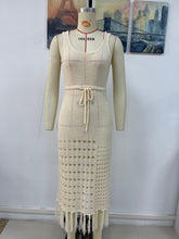 Load image into Gallery viewer, Spring Summer Knitted Hollow Out Cutout Sexy Loose Beach Cover Up Women Knitwear