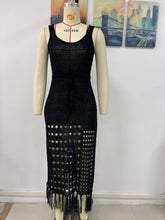 Load image into Gallery viewer, Spring Summer Knitted Hollow Out Cutout Sexy Loose Beach Cover Up Women Knitwear