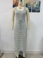 Load image into Gallery viewer, Spring Summer Knitted Hollow Out Cutout Sexy Loose Beach Cover Up Women Knitwear