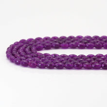 Load image into Gallery viewer, Rice Shape Faceted Purple Jade Beads, Sku#U1717
