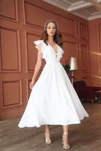 Load image into Gallery viewer, Women Clothing Multi Color Sexy Large Swing Deep V Plunge Plunge Dress Dress