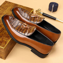 Load image into Gallery viewer, Men's Pointed-Toe Slip-On Dress Shoes | British Business-Casual PU Leather Loafers