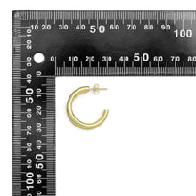 Load image into Gallery viewer, Gold / Silver Double Link Hoop Stud Earrings, Sku#A260
