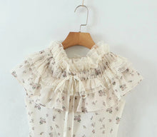 Load image into Gallery viewer, Summer Vietnam Brand Fresh Sweet Floral off Neck Wooden Ear Irregular Asymmetric Swing Holiday Dress