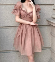 Load image into Gallery viewer, Solid Color Niche Dress Elegant Women Dress Spring Slim Slimming Lace Princess Dress