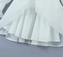 Load image into Gallery viewer, Women White Sexy Tulle Dress Summer Sexy Pleated Tube Top Cami Dress
