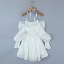 Load image into Gallery viewer, Women White Sexy Tulle Dress Summer Sexy Pleated Tube Top Cami Dress