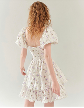 Load image into Gallery viewer, Women Dress Women Summer off Shoulder Square Collar Puff Sleeve Short Dress