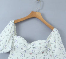 Load image into Gallery viewer, Women Dress Women Summer off Shoulder Square Collar Puff Sleeve Short Dress