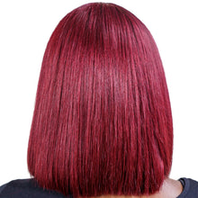 Load image into Gallery viewer, Cherry 13x4 Transparent Lace Front 100% Human Hair Bob Wig