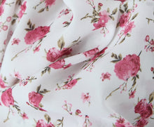 Load image into Gallery viewer, Women Clothing Summer Spicy Puff Sleeve Sexy Pink Printing Waist Dress