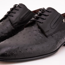Load image into Gallery viewer, The Porto Alegre Black Leather Derby Men Shoe