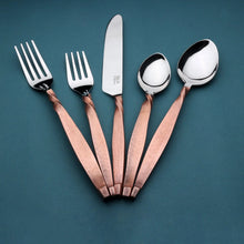 Load image into Gallery viewer, Twisted Urban Flatware, 5-Pc. Place Setting