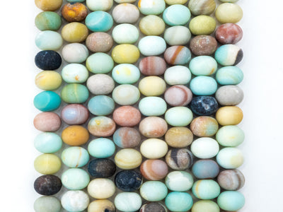 Quality Natural Rondelle Matte Amazonite beads,5x8/8x12mm/15x20,SKU#U231