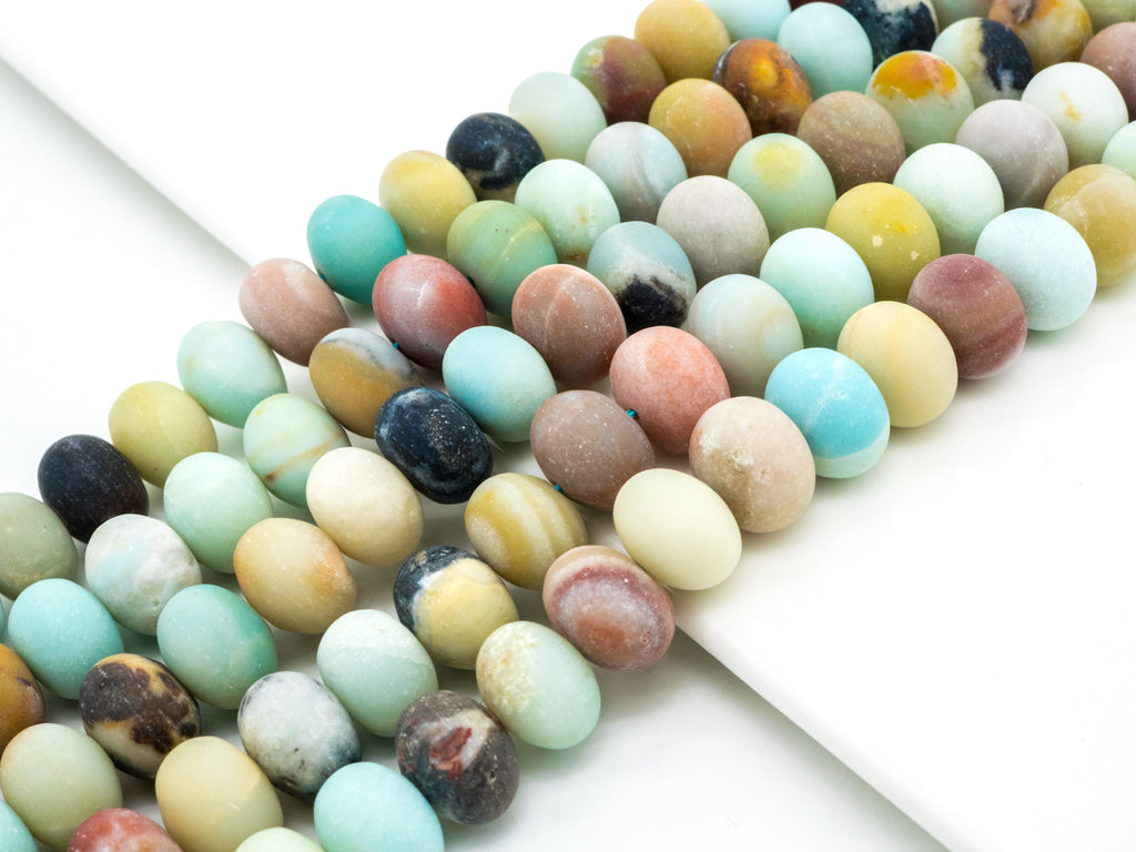 Quality Natural Rondelle Matte Amazonite beads,5x8/8x12mm/15x20,SKU#U231