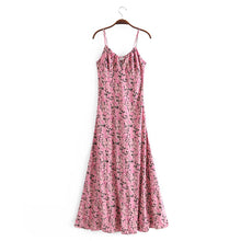 Load image into Gallery viewer, Sexy Niche Design Dress Pink Print Long Dress