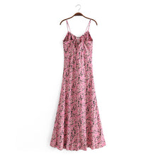 Load image into Gallery viewer, Sexy Niche Design Dress Pink Print Long Dress
