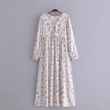 Load image into Gallery viewer, Maxi Dress Elegant Floral Dress Women Spring Autumn