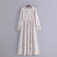 Load image into Gallery viewer, Maxi Dress Elegant Floral Dress Women Spring Autumn