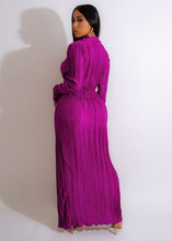 Load image into Gallery viewer, Sexy Slit Dress Autumn Winter V neck Long Sleeve Pleated Dress