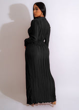 Load image into Gallery viewer, Sexy Slit Dress Autumn Winter V neck Long Sleeve Pleated Dress