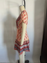 Load image into Gallery viewer, Women Printed Fresh High Waist Short Sleeve Dress