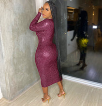 Load image into Gallery viewer, Women Clothing Graceful Fashionable Deep V Plunge Bronzing Fabric Dress Women Clothing