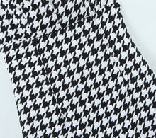 Load image into Gallery viewer, Fall Women Clothing Houndstooth Knitted All Matching V neck Strap Dress